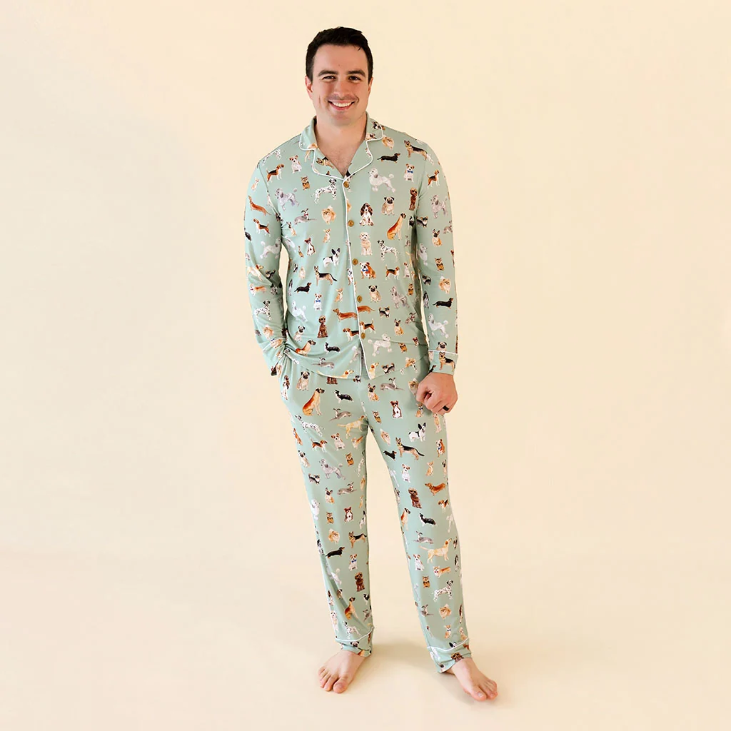 Posh Puppies Men's Luxe Pajama Pant Set