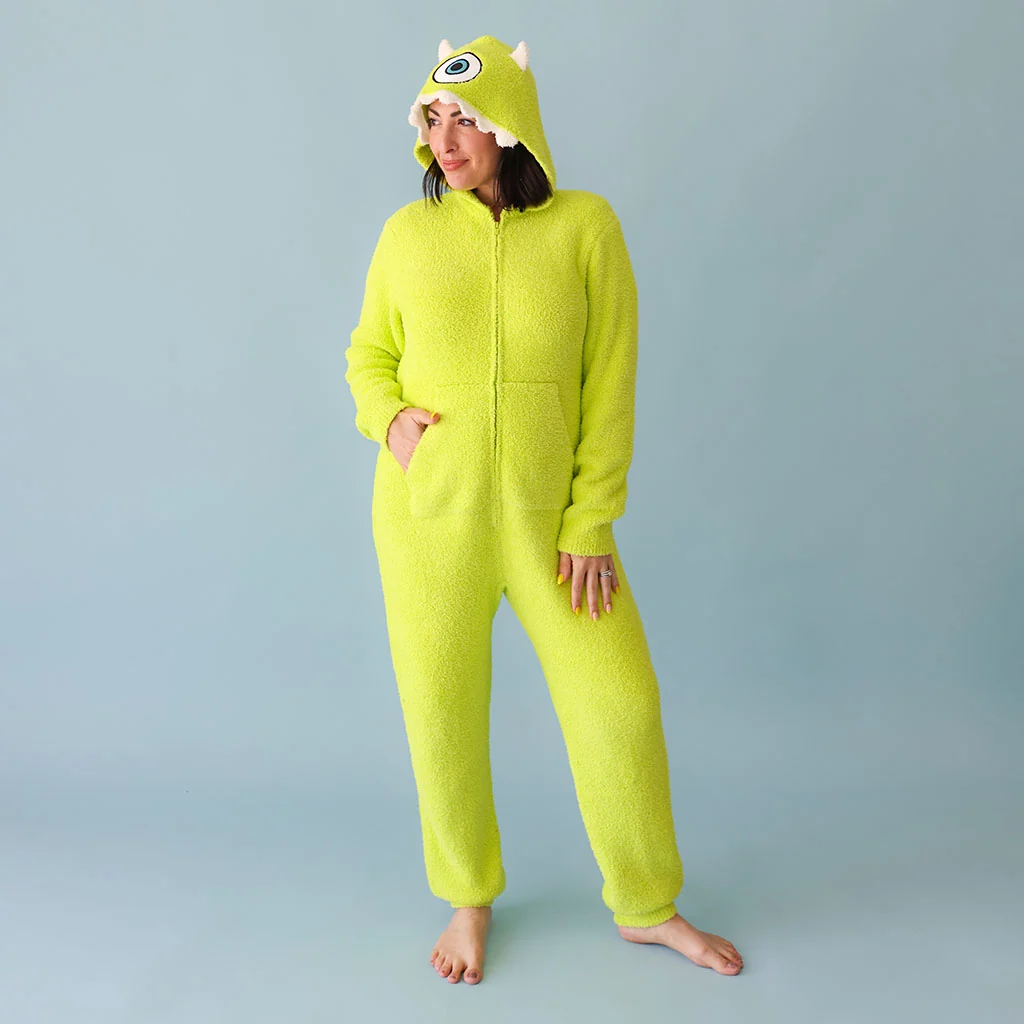 Disney Monsters. Inc. Mike Wazowski Unisex Adult Cuddle Jumpsuit