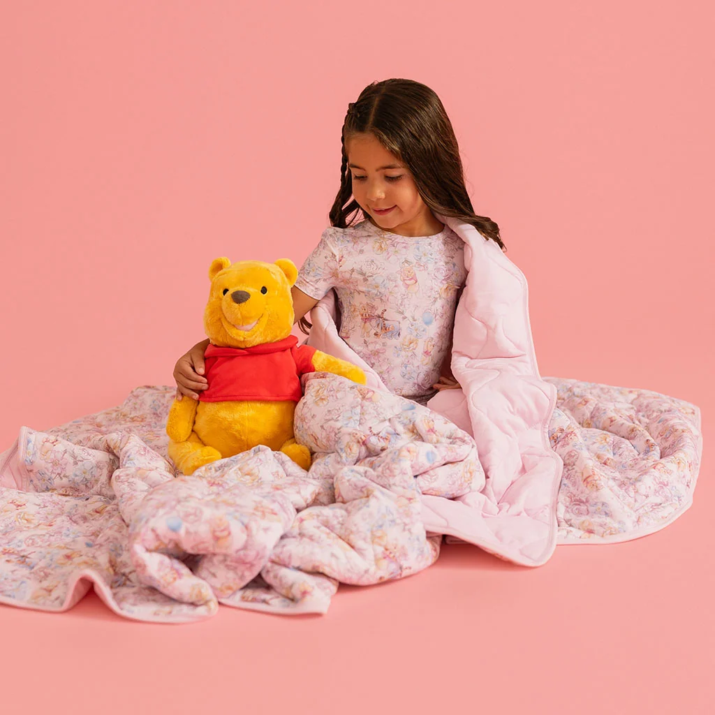 Disney Winnie the Pooh & Hundred Acre Wood Reversible Quilted Patoo® Blanket
