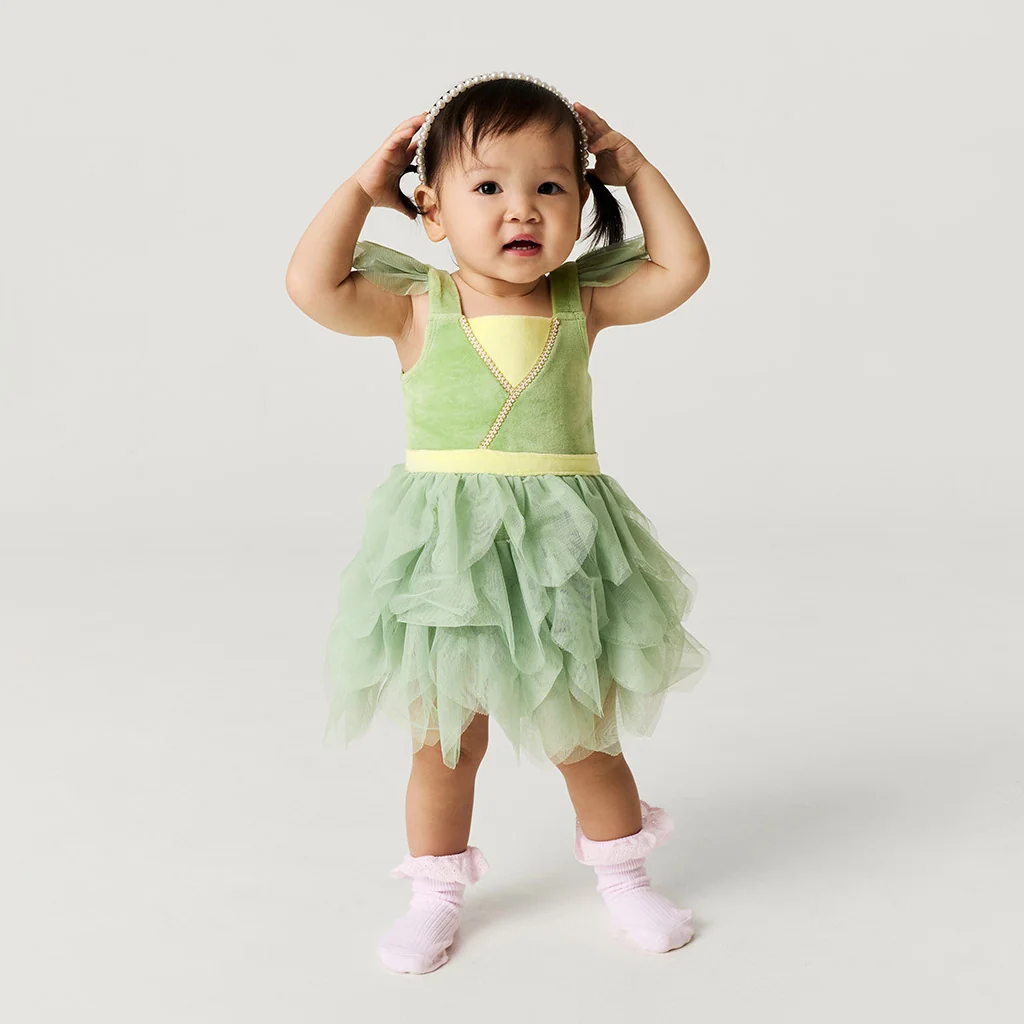 Disney Tiana Velour Bodysuit Dress