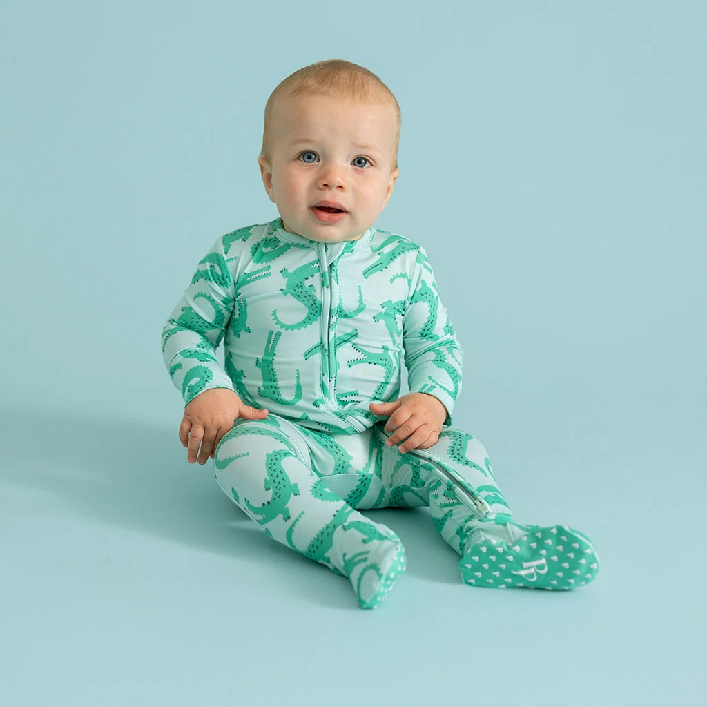 Smiles Footie Zippered One Piece