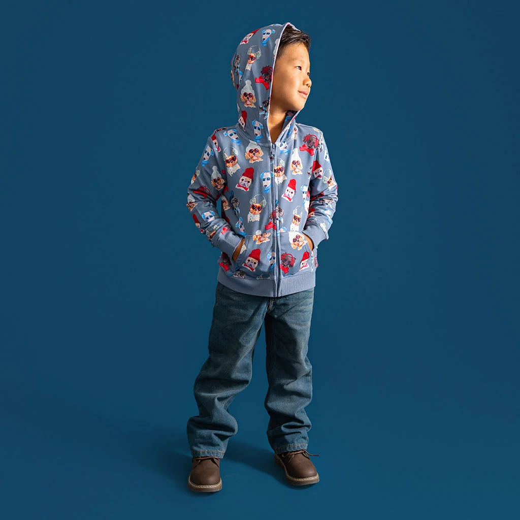 Quinlyn French Terry Zippered Hoodie