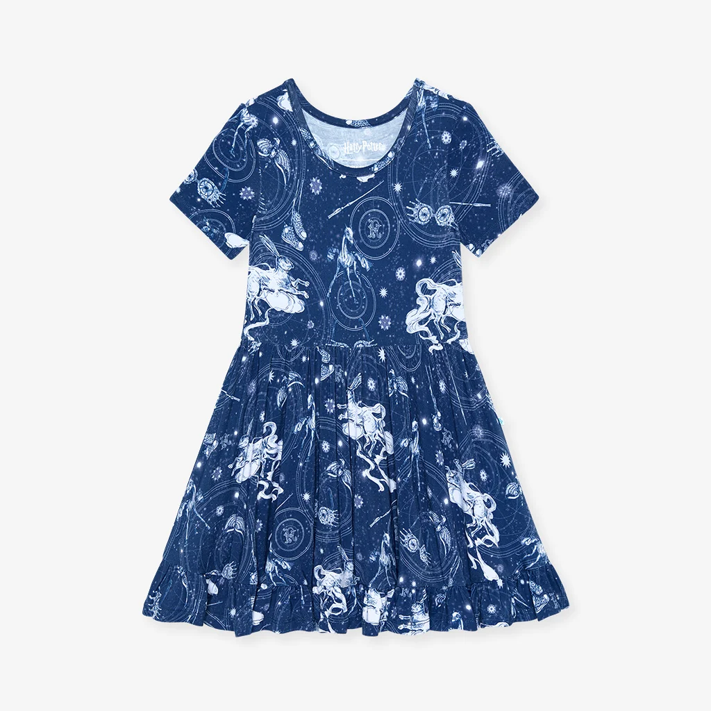 Ravenclaw House Ruffled Twirl Dress