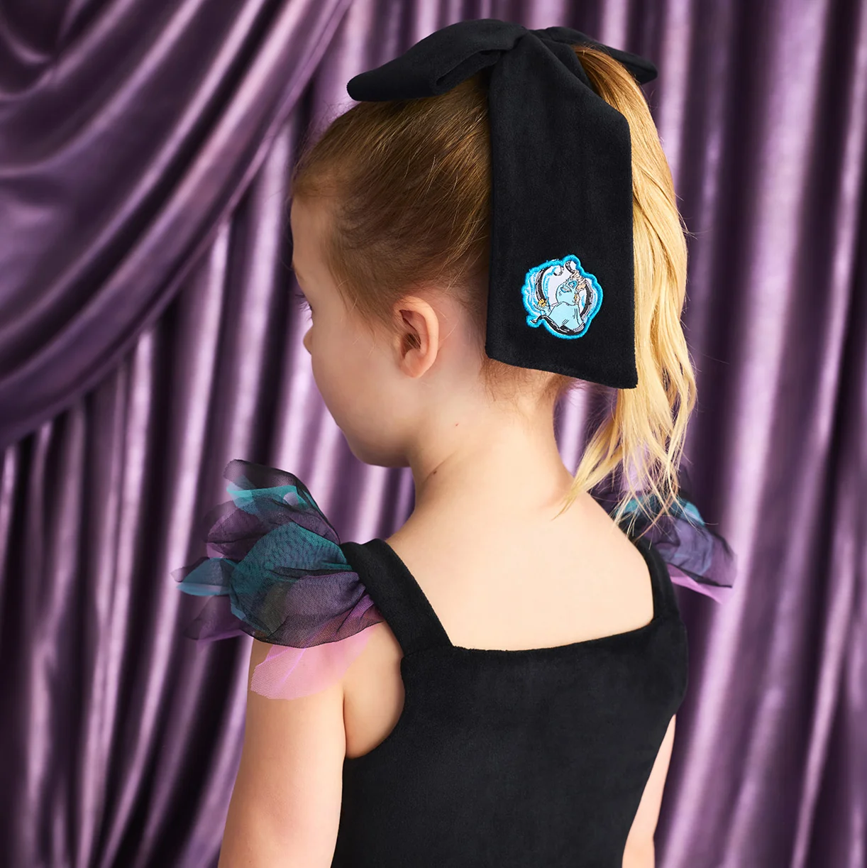 Disney Ursula Velour Luxe Bow Hair Clip