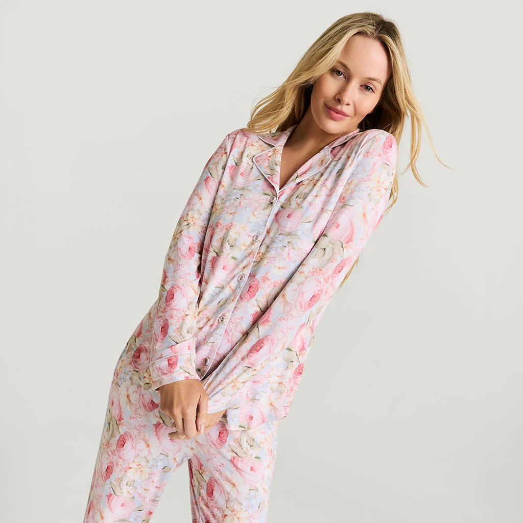 Rose Dreams Women's Luxe Pajama Pant Set