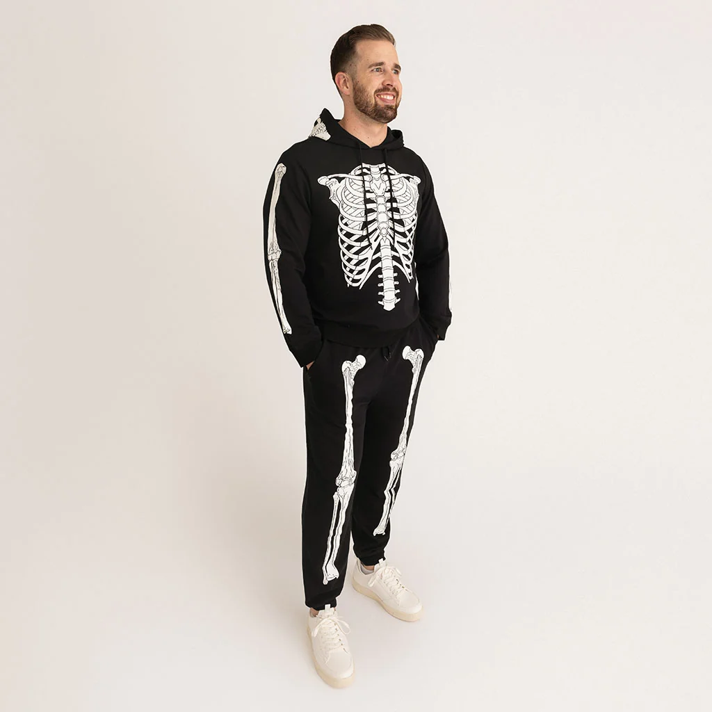 Classic Skelly Men's Fleece Hoodie Jogger Set