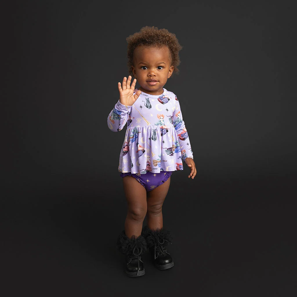 Disney Amok Amok Amok Peplum Ruffled Bummie Set