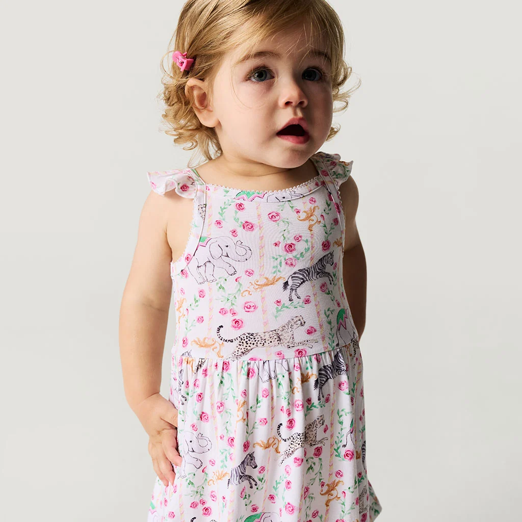 Lyra Ruffled Picot Bodysuit Dress