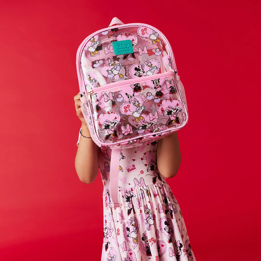 Disney Minnie & Daisy Galentine's Mini Clear Backpack