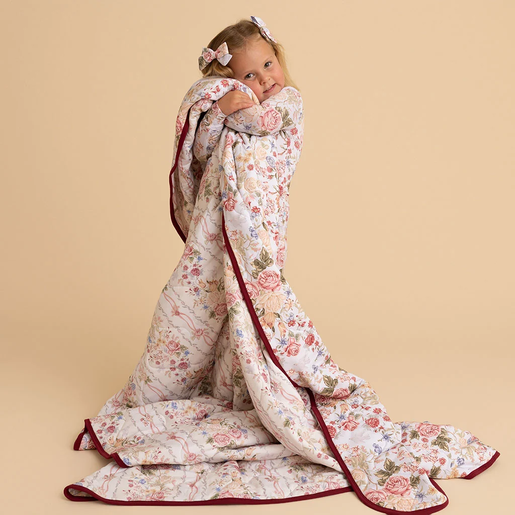 Kristiana & Janey Reversible Quilted Patoo® Blanket