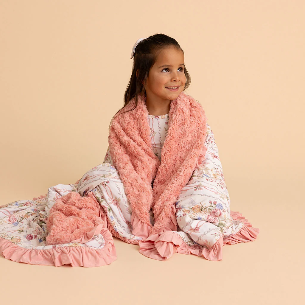Janey Minky Ruffled Luxe Patoo® Blanket
