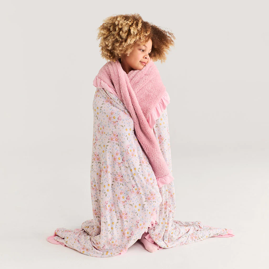 Jillian Ruffled Luxe Plush Patoo® Blanket