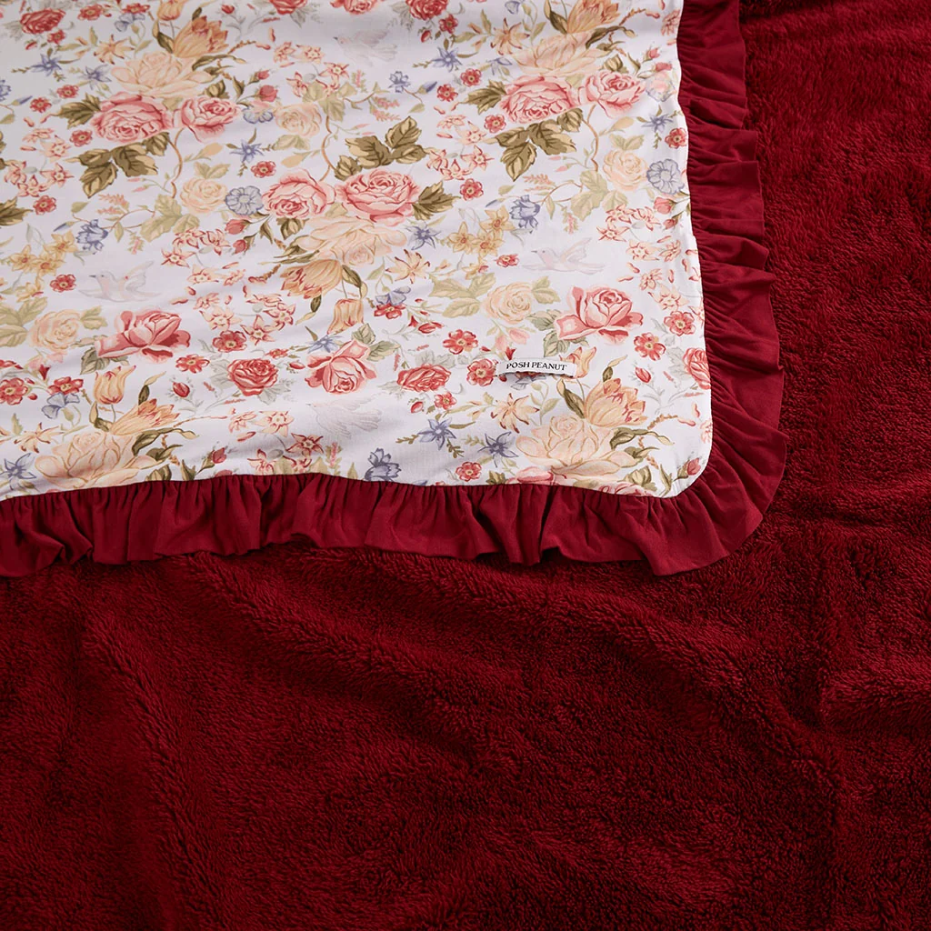 Kristiana Ruffled Luxe Plush Patoo® Blanket