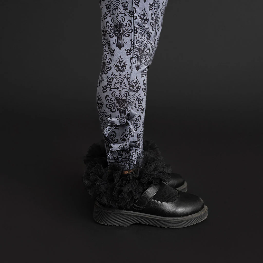 Disney The Haunted Mansion Wallpaper Bow Leggings