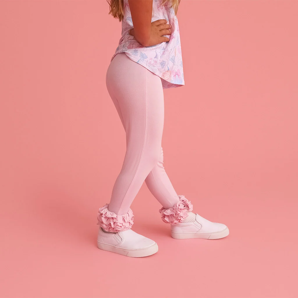 Ribbon Pink Cha-Cha Leggings