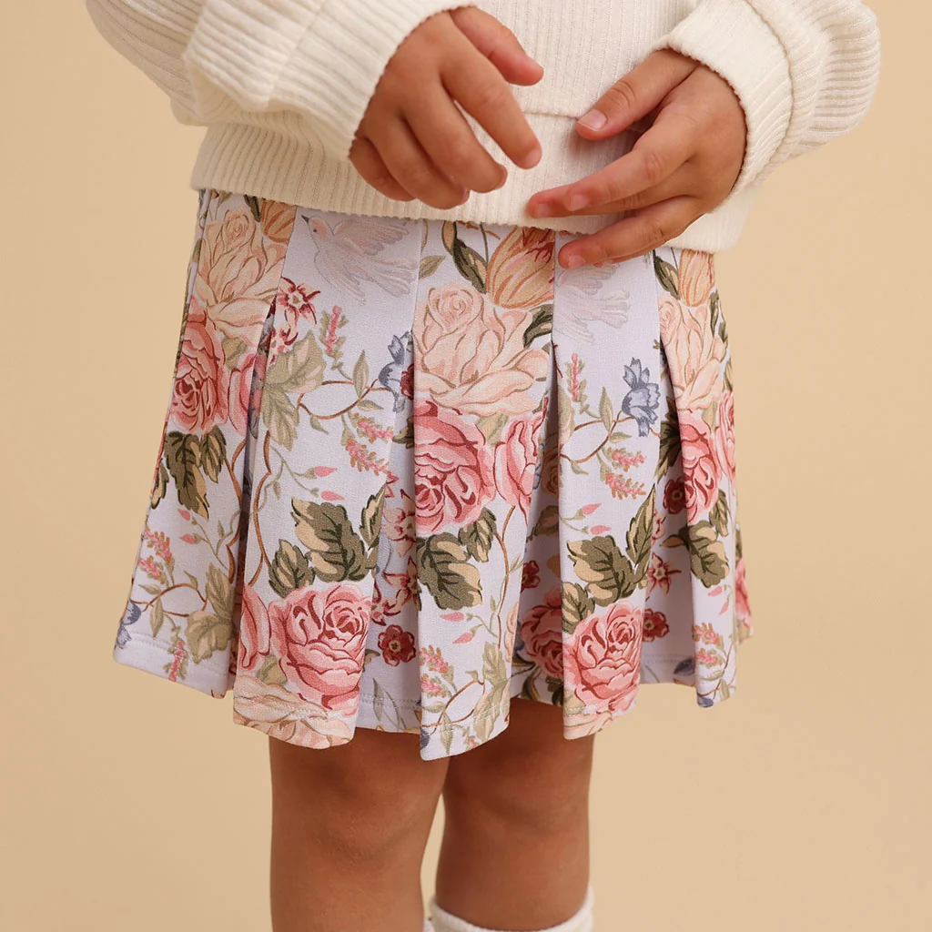 Kristiana French Terry Pleated Skort