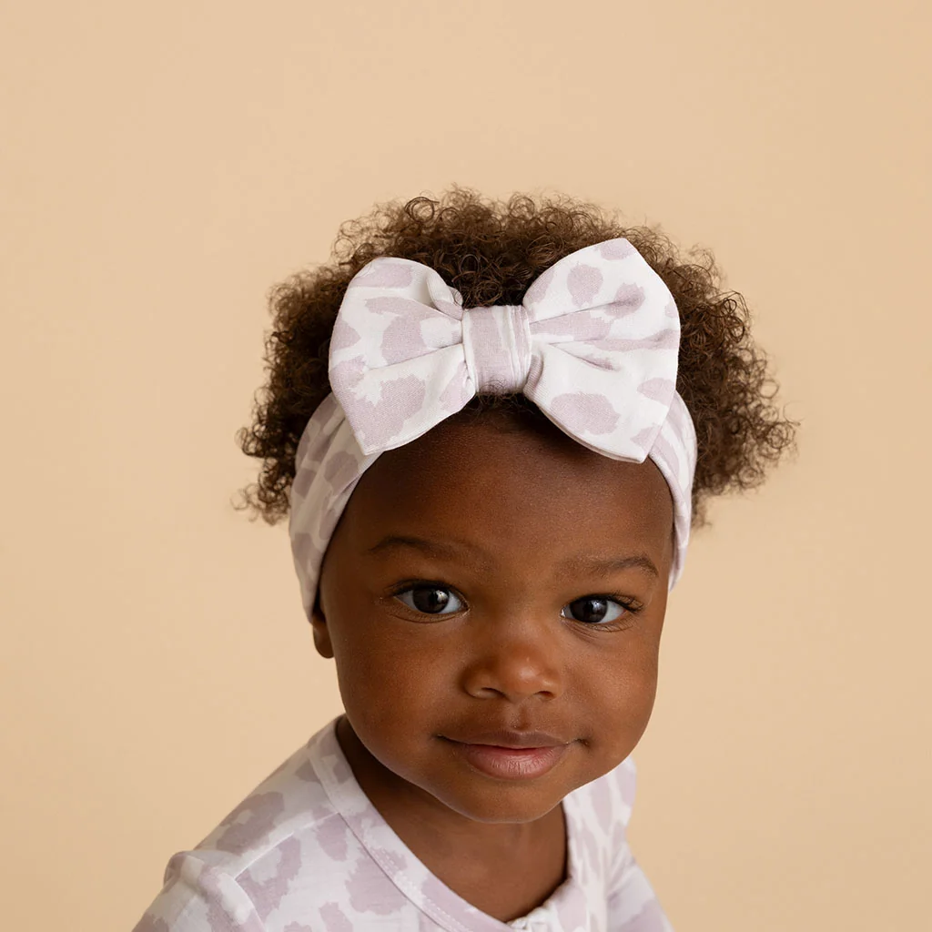 Laurel Leopard Luxe Bow Headwrap