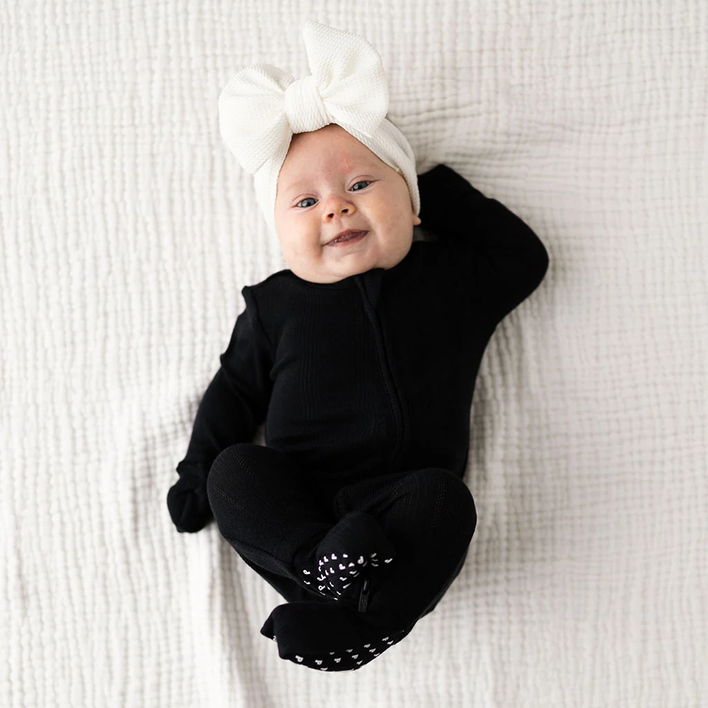 Black Pointelle Convertible One Piece