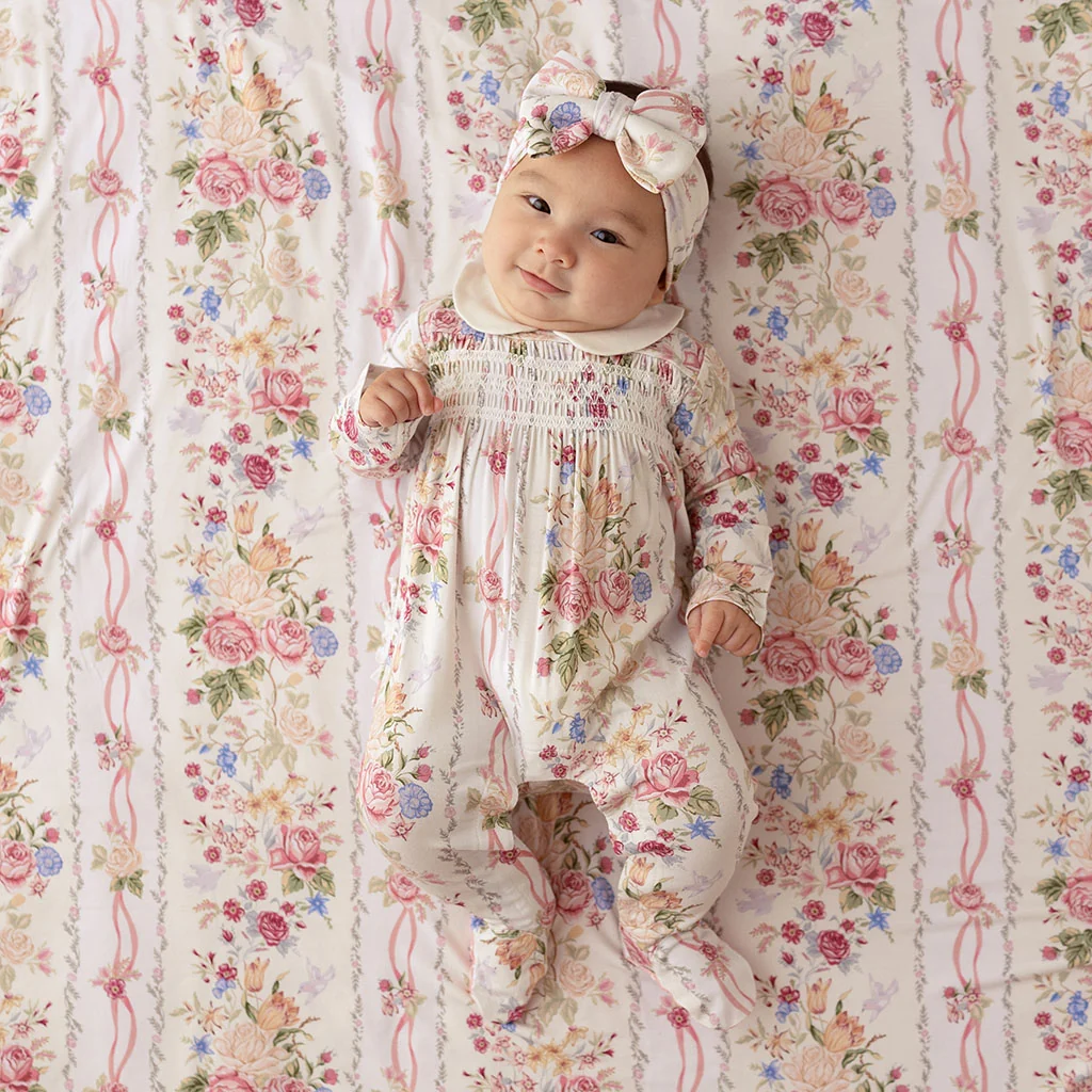 Janey Footie Smocked Ruffled One Piece