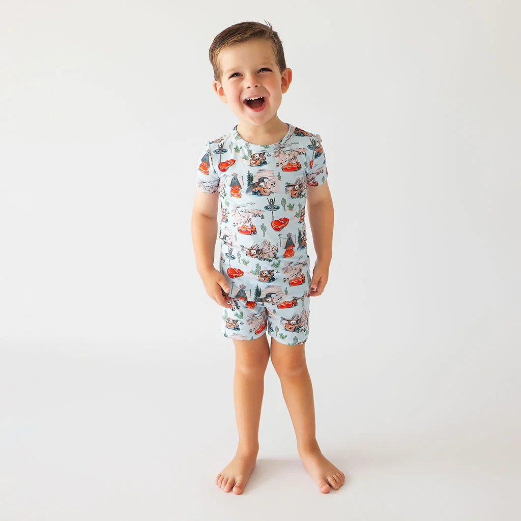 Disney Pixar Cars Rte 66 Classic Pajama Short Set