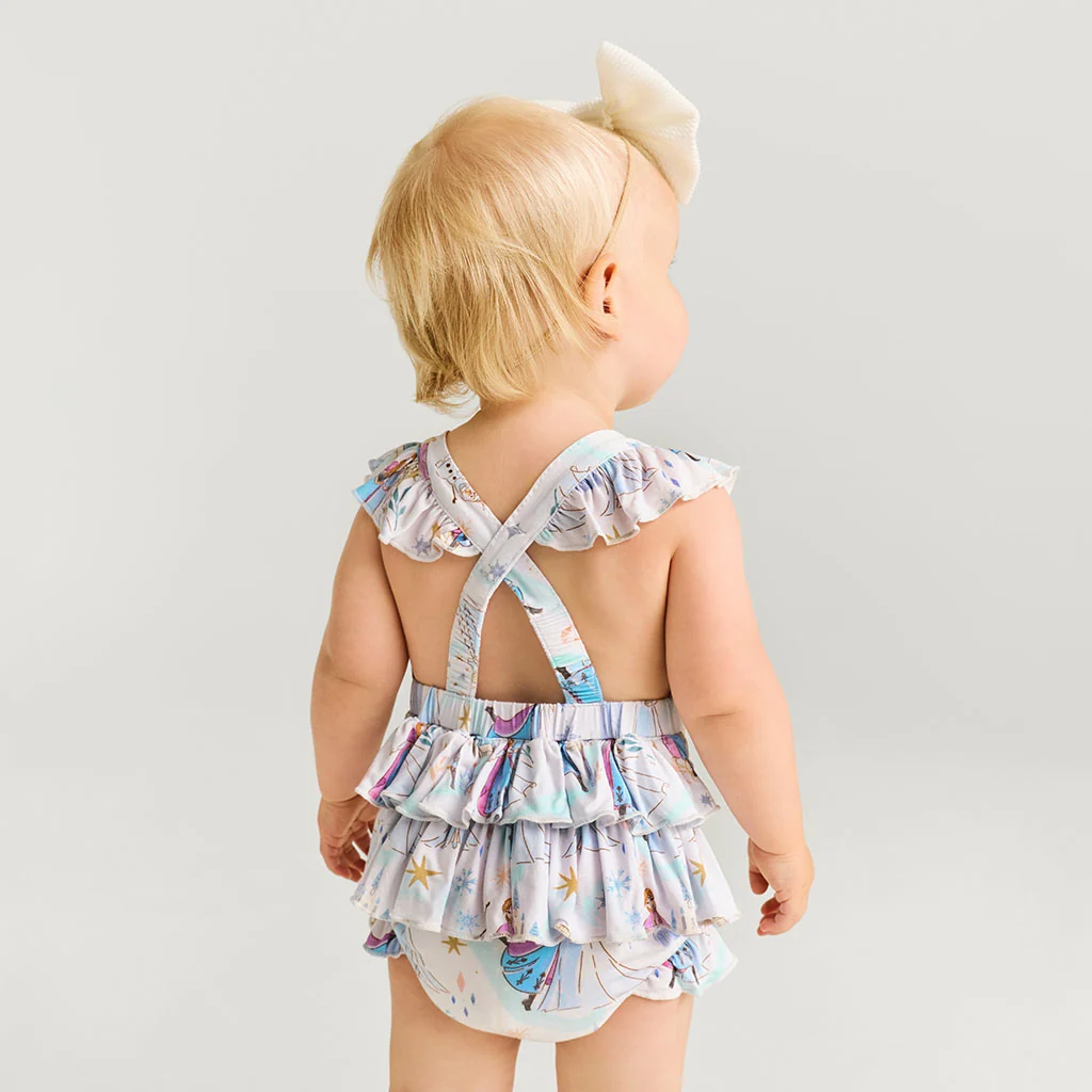 Disney Elsa & Anna Ruffled Strap Bubble Romper