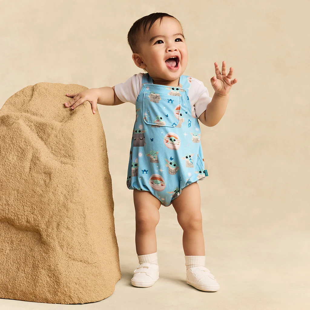 Star Wars™ Grogu French Terry Overall Bubble Romper