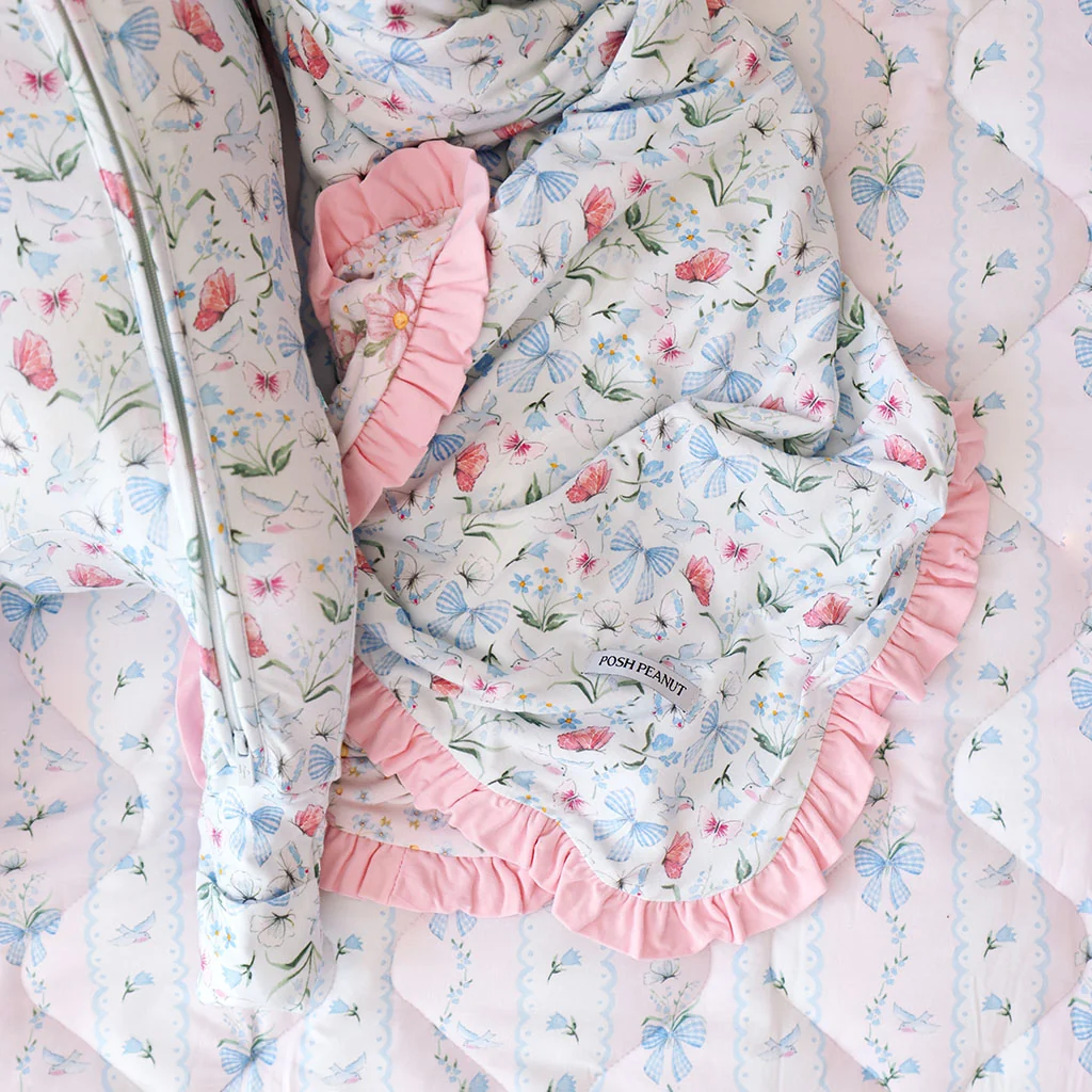 Gail & Jillian Ruffled Luxette Patoo® Blanket