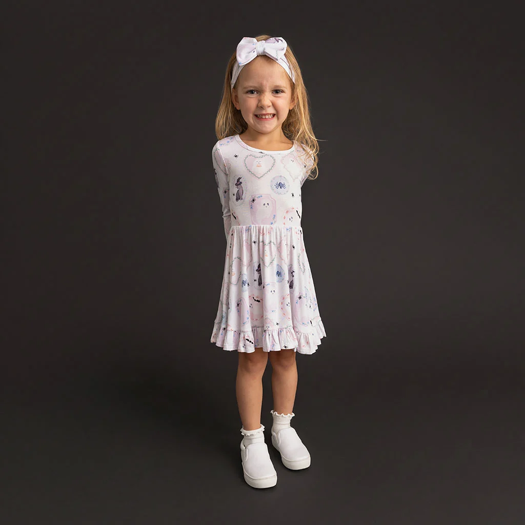 Posh Spooks Ruffled Twirl Dress