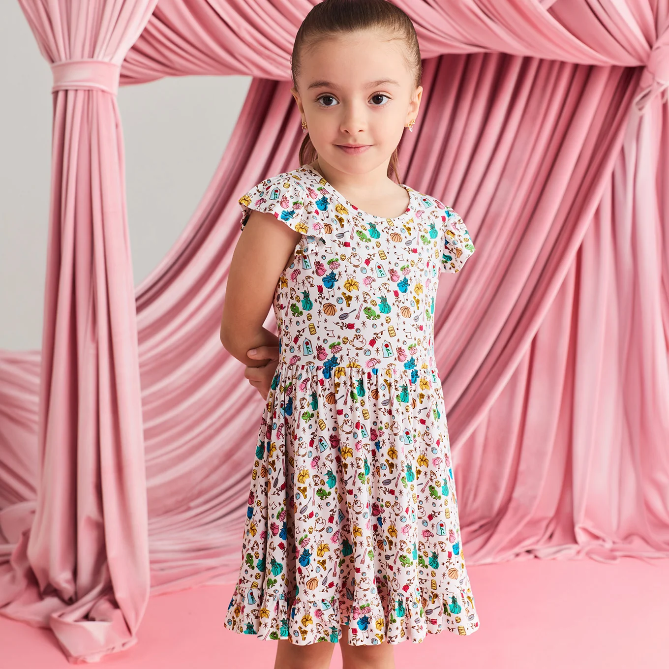 Disney Princess Friends Ruffled Twirl Dress